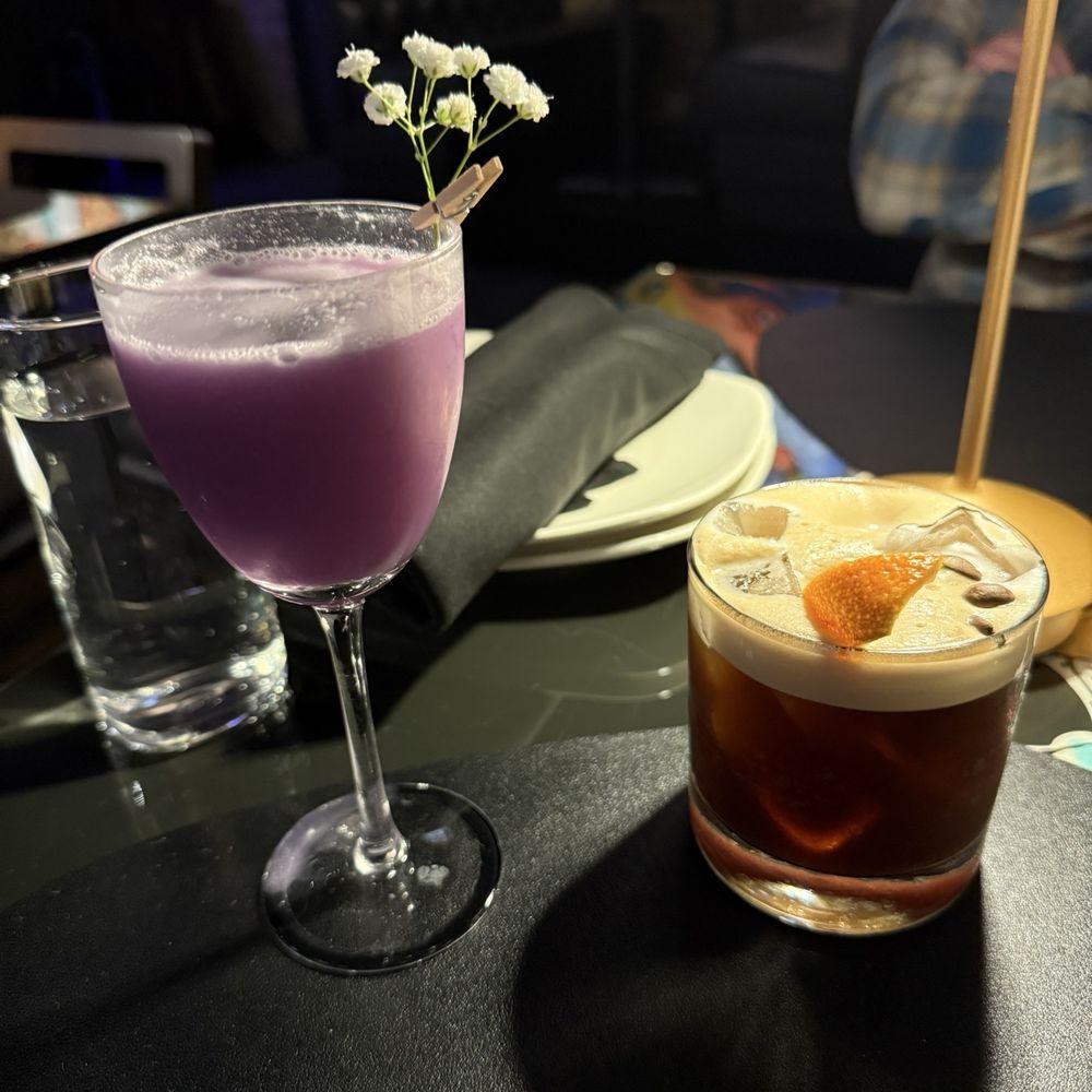 Miró Tapas - Lavender Mocktail and Espresso Cocktail - Tapas/Small Plates Near Me - Tacoma, Washington