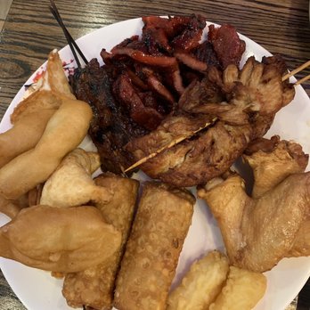 Blue Fuji - Our Pupu platter. Lots of chicken. Lol - Chinese Near Me - Medford, Massachusetts
