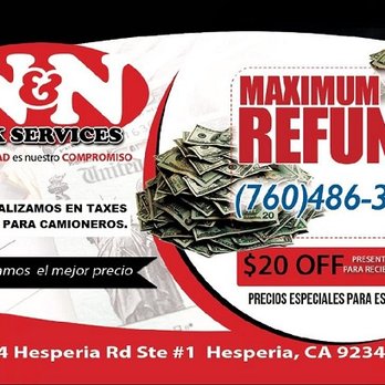 N&N Tax Services - Tax Services Near Me - Hesperia, California N&N Tax Services - Tax Services Near Me - Hesperia, California