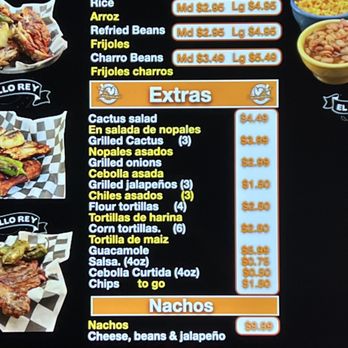 El Pollo Rey - Menu as of November 2023 - Mexican Near Me - Seaside, California El Pollo Rey - Menu as of November 2023 - Mexican Near Me - Seaside, California