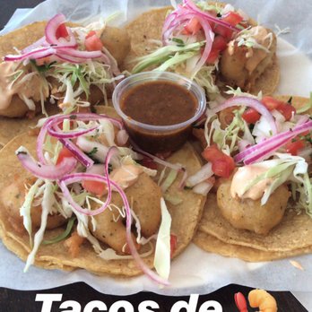 Pola's Mariscos - Shrimp Tacos!! Nice big - Seafood Near Me - Montclair, California Pola's Mariscos - Shrimp Tacos!! Nice big - Seafood Near Me - Montclair, California
