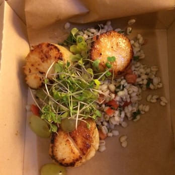 Twenty-Two Storys - Scallops entree to go - Sports Bars Near Me - Atlanta, Georgia