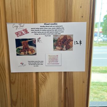 Cozy Thai Restaurant - Menu - Thai Near Me - Kansas City, Missouri