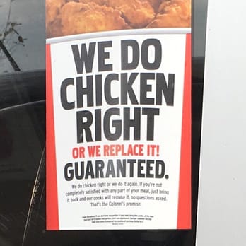 KFC - Guarantee - Fast Food Near Me - Orlando, Florida