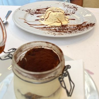 La Pentolaccia - "Semifredda" (top); tiramisu (bottom) - Roman Near Me - Rome, RM La Pentolaccia - "Semifredda" (top); tiramisu (bottom) - Roman Near Me - Rome, RM
