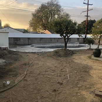 AL Lopez Landscaping - the construction of a new pool - Landscaping Near Me