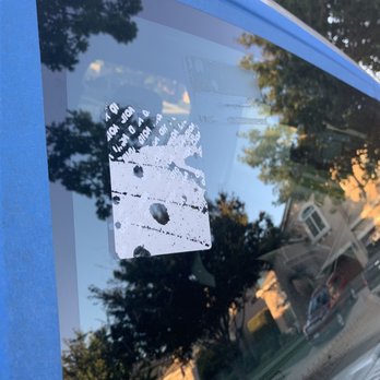 CGS Auto Glass - Sticker residue - Auto Glass Services Near Me - Yuba City, California