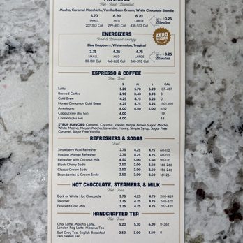 Parlor Doughnuts - Drink Menu - Donuts Near Me - Sterling Heights, Michigan