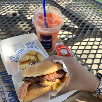Culver's - Bacon Deluxe, add grilled onions - Burgers Near Me - Lewisville, Texas