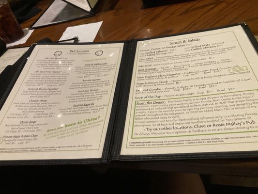 Menu photo 2 Green Marlin Restaurant And Bar Vero Beach, FL Menu photo 2 Green Marlin Restaurant And Bar Vero Beach, FL