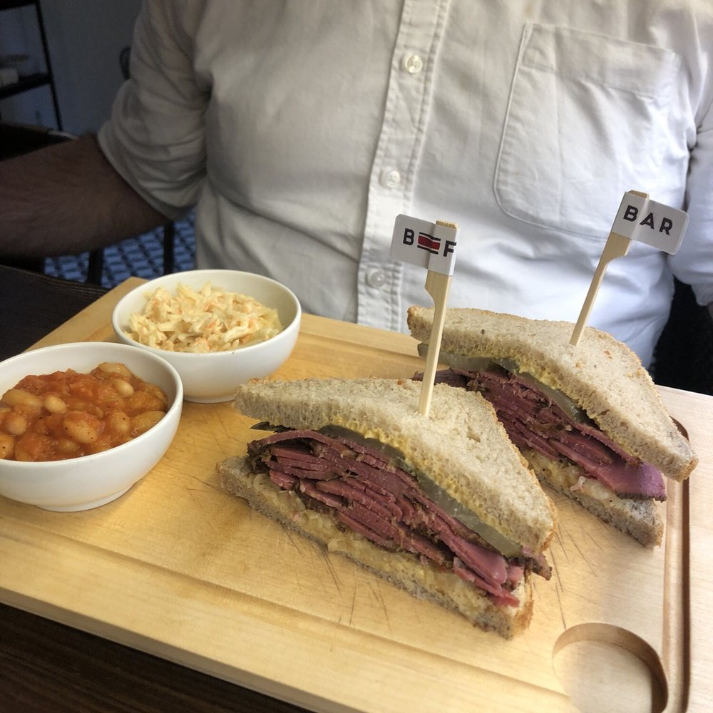 Beef Bar - Pastrami, cole slaw, & beans - Wine Bars Near Me - Prague, Puerto Rico Beef Bar - Pastrami, cole slaw, & beans - Wine Bars Near Me - Prague, Puerto Rico