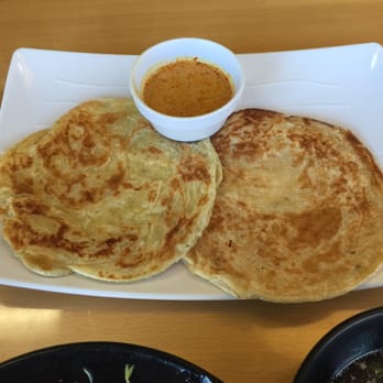 Borneo Eatery - Pancake with sweet coconut sauce. A little too sweet for me - Indonesian Near Me - Alhambra, California