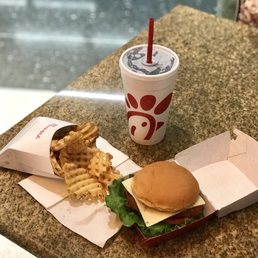 Spicy chicken deluxe with a medium waffle fries and a Dr Pepper. Life is good! Spicy chicken deluxe with a medium waffle fries and a Dr Pepper. Life is good!