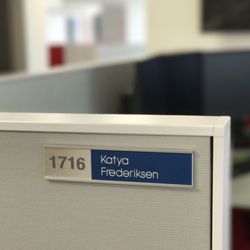 SoCal SignCraft - Custom architectural signage for your office. Name plates with personalized engraved names.