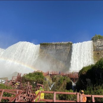 Cave of the Winds - Falls from mid-platform - Landmarks & Historical Buildings Near Me - Niagara Falls, New York
