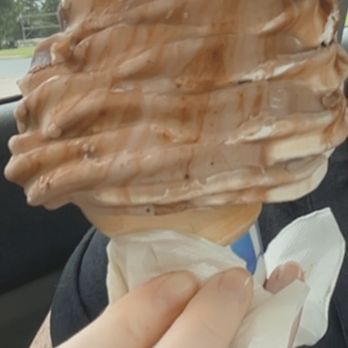 Richman's Ice Cream - Asked for a small Vanilla/Chocolate twist custard dipped in the hard chocolate and this is what I was lol - Ice Cream & Frozen Yogurt Near Me - Prospect Park, Pennsylvania Richman's Ice Cream - Asked for a small Vanilla/Chocolate twist custard dipped in the hard chocolate and this is what I was lol - Ice Cream & Frozen Yogurt Near Me - Prospect Park, Pennsylvania