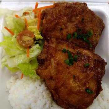 Nicky's Lunch Wagon - Garlic Fried Chicken Plate - Food Stands Near Me - Honolulu, Hawaii