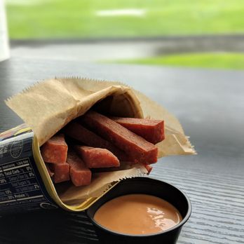 Egg Karne - Spam Fries. Worth a try, but too salty for my taste. - Breakfast & Brunch Near Me - Herndon, Virginia