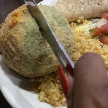 Morelia Mexican Cafe - Cutting it open - Mexican Near Me - Elgin, Texas