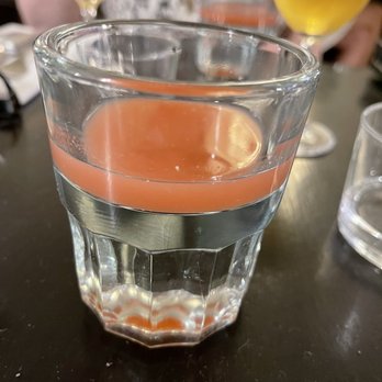 Le Chateaubriand - Leche shot with ceviche marinade to cleanse palate - French Near Me - Paris, 75