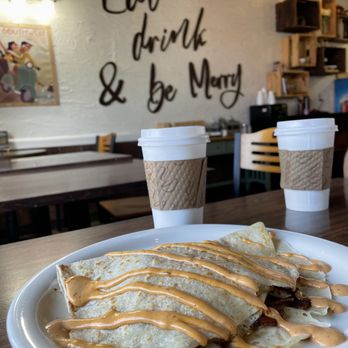 Wholly Crepe - Bacon & Egg Crepe, Dirty Chai - Creperies Near Me - Poway, California