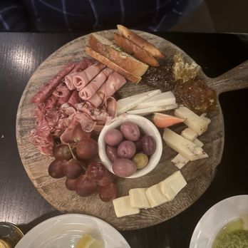 Lucca Restaurant & Bar - Chefs selection  3 meats  3 cheeeses  3 different jams  grapes and olives - Italian Near Me - Boston, Massachusetts
