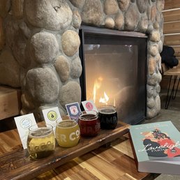 Interior and fireplace