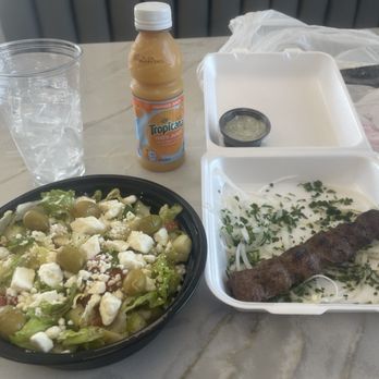 Yafa Grill - Greek Salad and Kafta Kabab - Mediterranean Near Me - Fresno, California