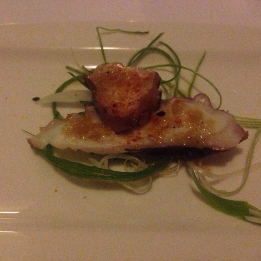 Sosaku - Amuse bouche. Octopus with the "secret" ;) sosaku dressing - Japanese Near Me - Vienna, 9 Sosaku - Amuse bouche. Octopus with the "secret" ;) sosaku dressing - Japanese Near Me - Vienna, 9