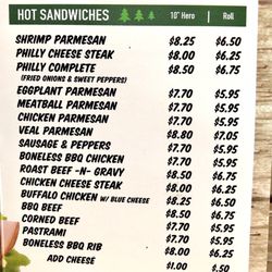 Pinewood Deli - Menu