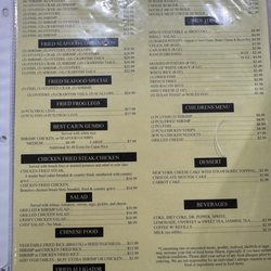 KT's Seafood & Grill - Menu as of 8/24