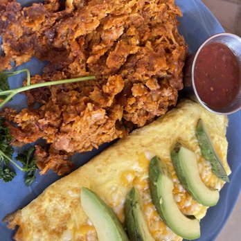 Eclectic Cafe - Calabacitas omelet - New American Near Me - Tucson, Arizona