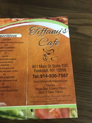 Menu photo 4 Tiffany's Cafe Peekskill, NY