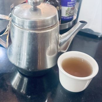 Pho Vina - Enjoyed my hot tea while waiting - Vietnamese Near Me - Pomona, California