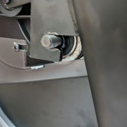 Missing lock nut, broken plastic cover attachment tab. Where did lock nut go? They lost it!