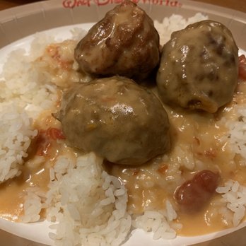 Capt. Cook's - Meatballs with coconut rice - American Near Me - Lake Buena Vista, Florida Capt. Cook's - Meatballs with coconut rice - American Near Me - Lake Buena Vista, Florida