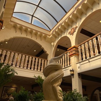 The Columbia - Skylight and fountain in main dining room - Spanish Near Me - St Augustine, Florida
