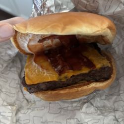 Wendy's - Poorly made Baconator Combo
