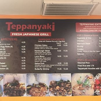 Teppanyaki Japanese fresh grill - Menu - Japanese Near Me - Elko, Nevada Teppanyaki Japanese fresh grill - Menu - Japanese Near Me - Elko, Nevada