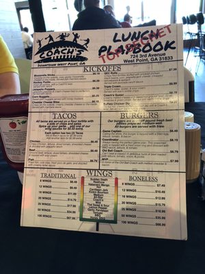 Menu photo 1 Coach's Bar and Grill West Point, GA Menu photo 1 Coach's Bar and Grill West Point, GA