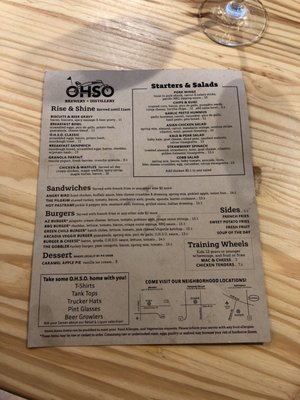 Menu photo 4 OHSO Brewery Phoenix, AZ
