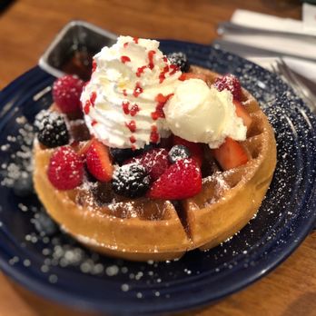 Eight AM - Fresh Berries Waffles - New American Near Me - San Francisco, California Eight AM - Fresh Berries Waffles - New American Near Me - San Francisco, California