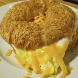 Adagio cheese bagel - delicious! Adagio cheese bagel - delicious!
