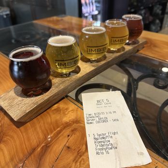 IMBĪB Custom Brews - Flight of beer - Brewpubs Near Me - Sparks, Nevada
