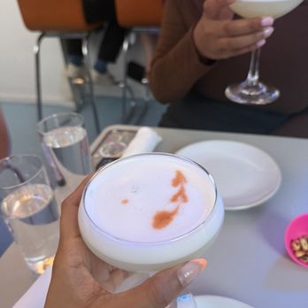 Celeste - pisco sour - Peruvian Near Me - Somerville, Massachusetts