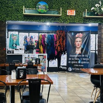 La Casa De Frida - Inside the restaurant and they sell those shawls. - Breakfast & Brunch Near Me - Laredo, Texas
