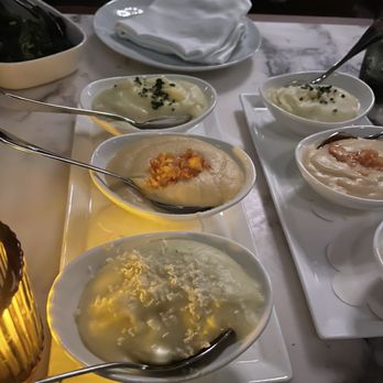 Bourbon Steak - Trio of mashed potatoes for the table - Steakhouses Near Me - San Francisco, California