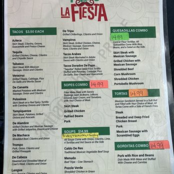 Tacos La Fiesta - Tacos La Fiesta menu - Mexican Near Me - Brunswick, Georgia Tacos La Fiesta - Tacos La Fiesta menu - Mexican Near Me - Brunswick, Georgia
