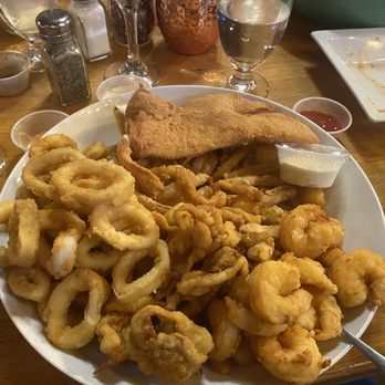 The Log Cabin - The seafood platter went up, taking half of it home with the pasta - Seafood Near Me - Clinton, Connecticut