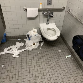 Walmart Supercenter - Women's bathroom stall 2/10/19 at 5:30 pm. The whole bathroom looked like this. - Grocery Near Me - Palm Desert, California